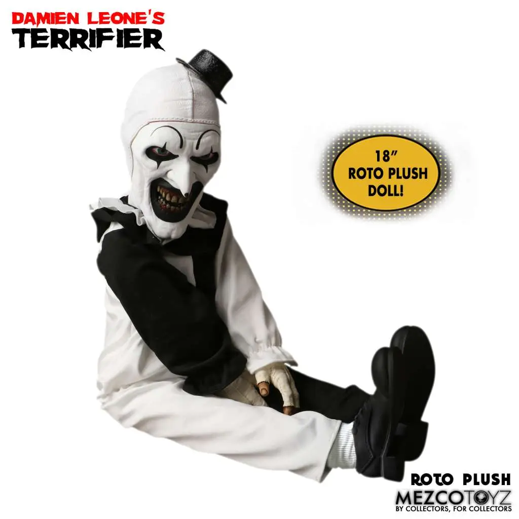 terrifier art the clown roto plush