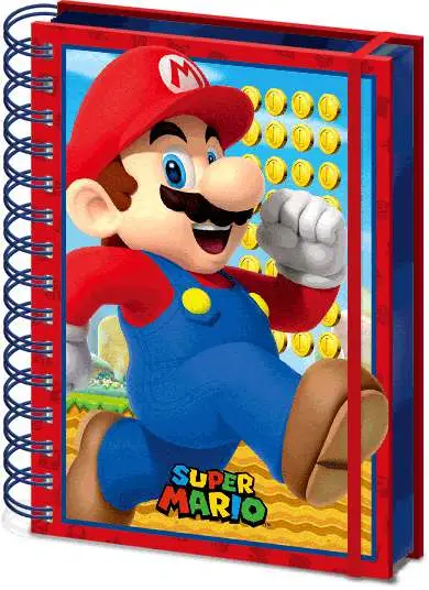 super mario 3d lenticular notebook