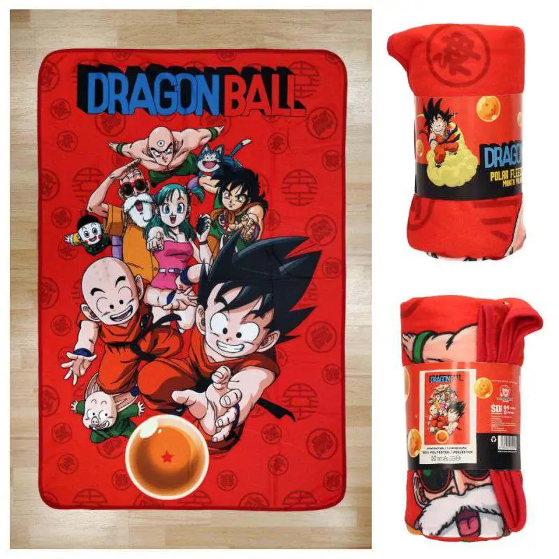 dragon ball characters polar blanket