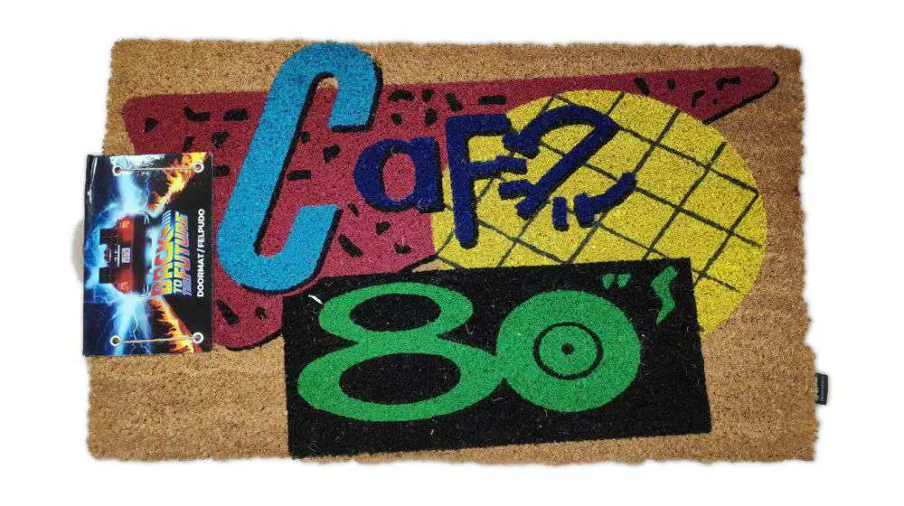 bttf 80's cafe doormat