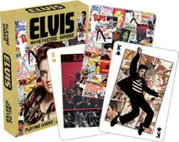 elvis movie posters playing cards