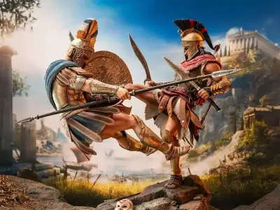 Assassin's Creed Spartan Kick Alexios 1/6 Diorama