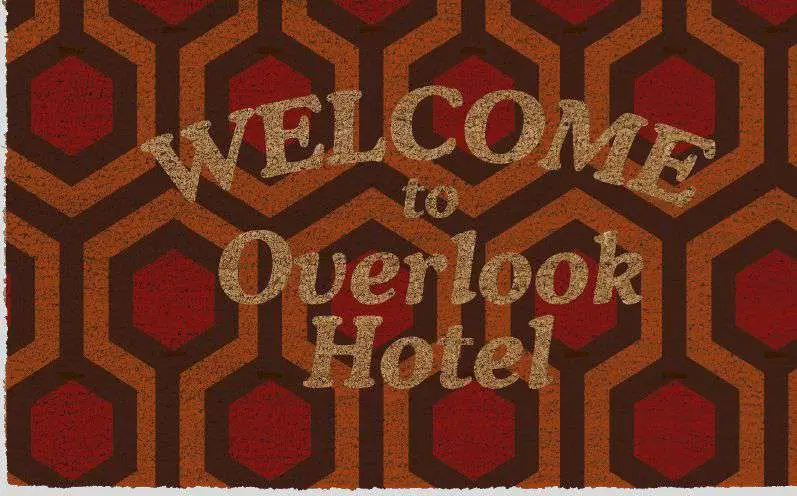 shining welcome overlook hotel doormat