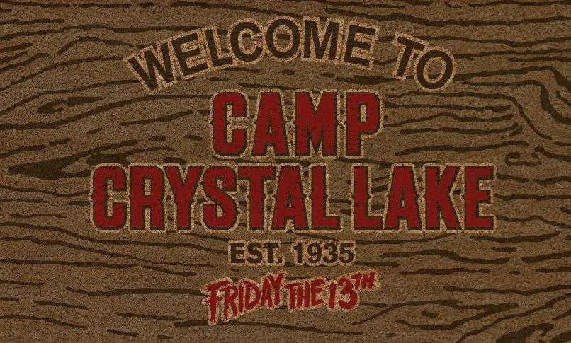 friday 13th camp crystal lake doormat