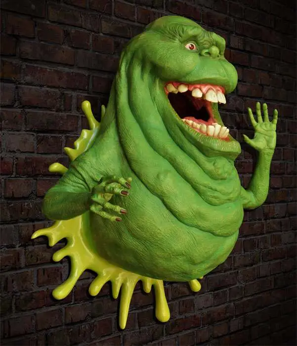 ghostbusters slimer lifesize wall sculpt