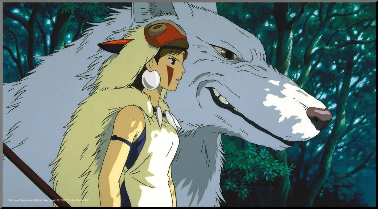 princess mononoke wood panel