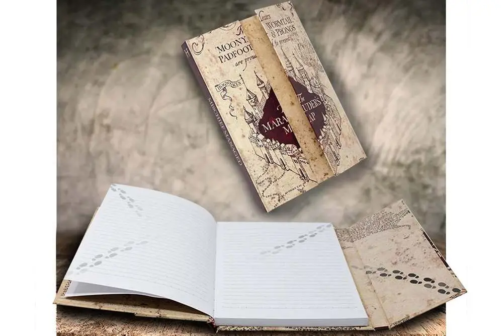harry potter marauders map a5 notebook