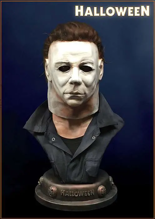 halloween michael myers life size bust