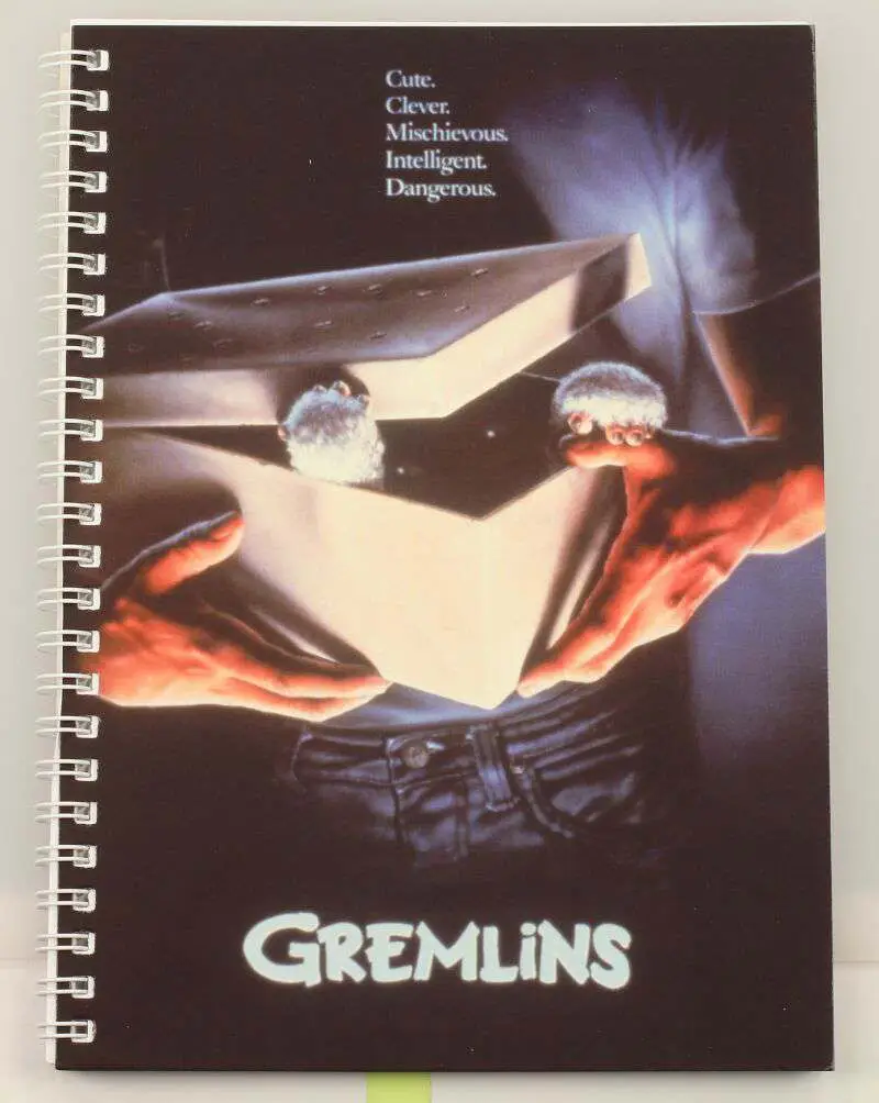 gremlins movie poster spiral notebook