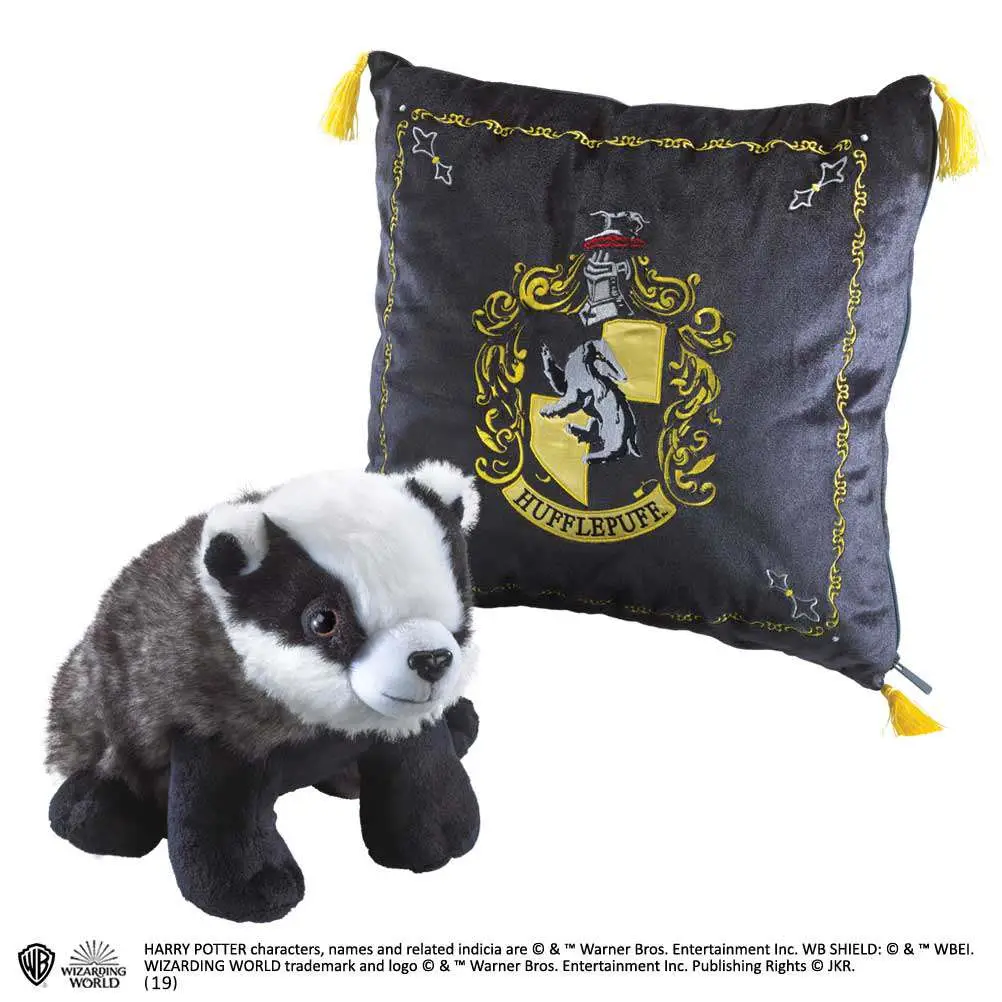 hp hufflepuff house mascot plush with pillow