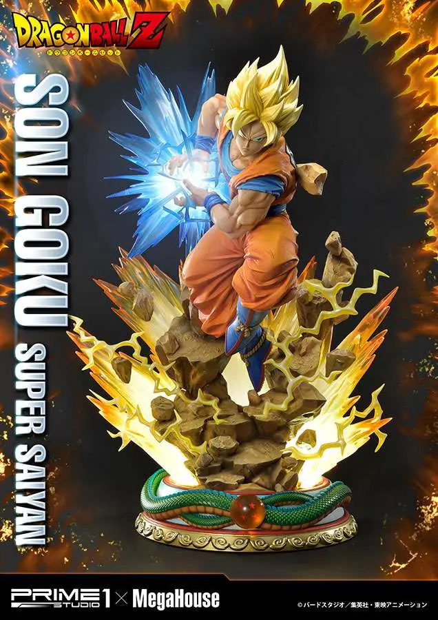 dragon ball z ss son goku statue