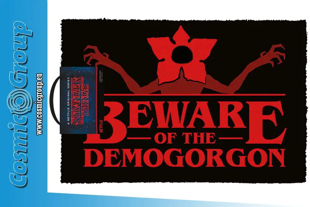 stranger things beware demogorgon doormat