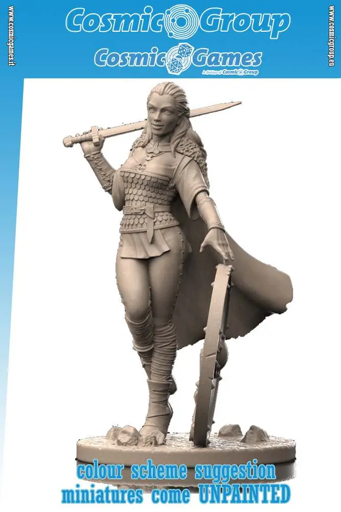 54 mm lagertha the shieldmaiden