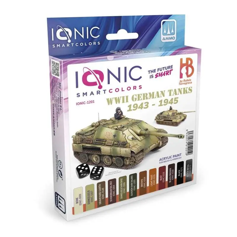 ionic wwii german tanks 1943 1945 paint set