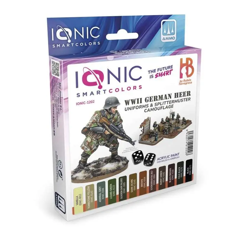 ionic wwii german heer uniforms and splittermuster camo paint set