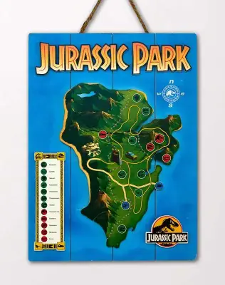 Jurassic Park Wooden Poster