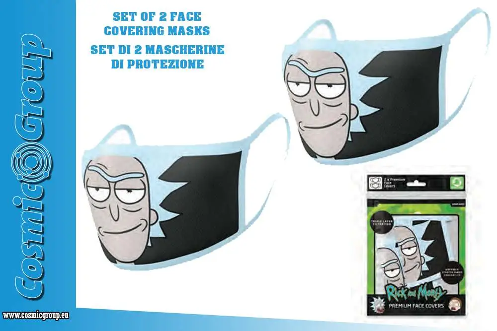 rick&morty rick face cover.mask set(2)