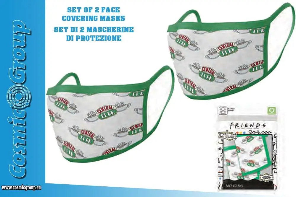 friends cent perk face cover mask set(2)