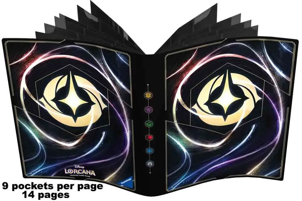 lorcana - 9-pocket card portfolio - lorcana logo