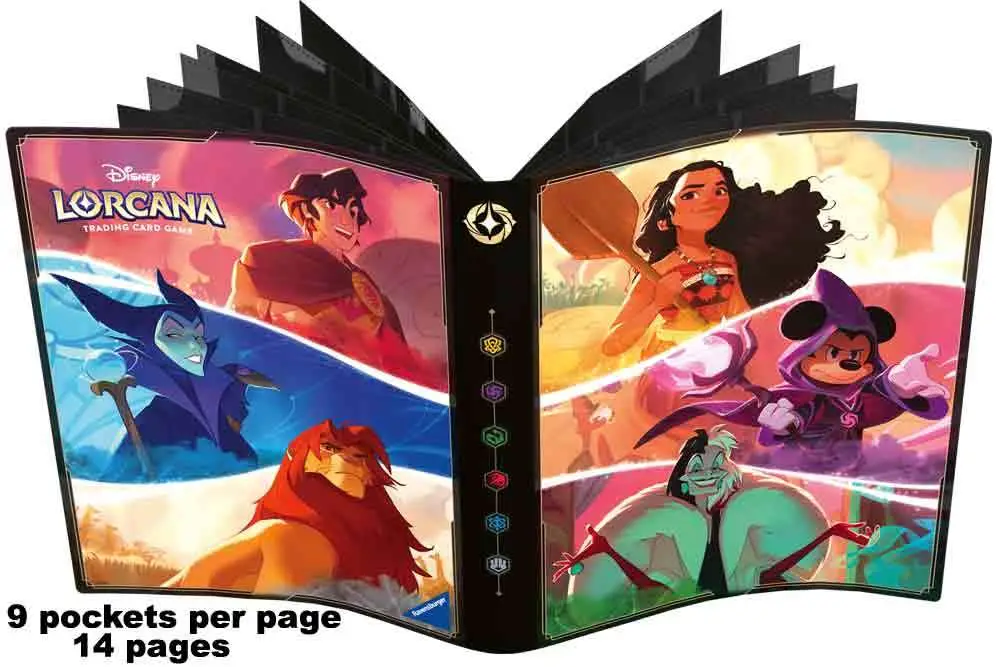 lorcana 9-pocket card portfolio - nicholas kole art