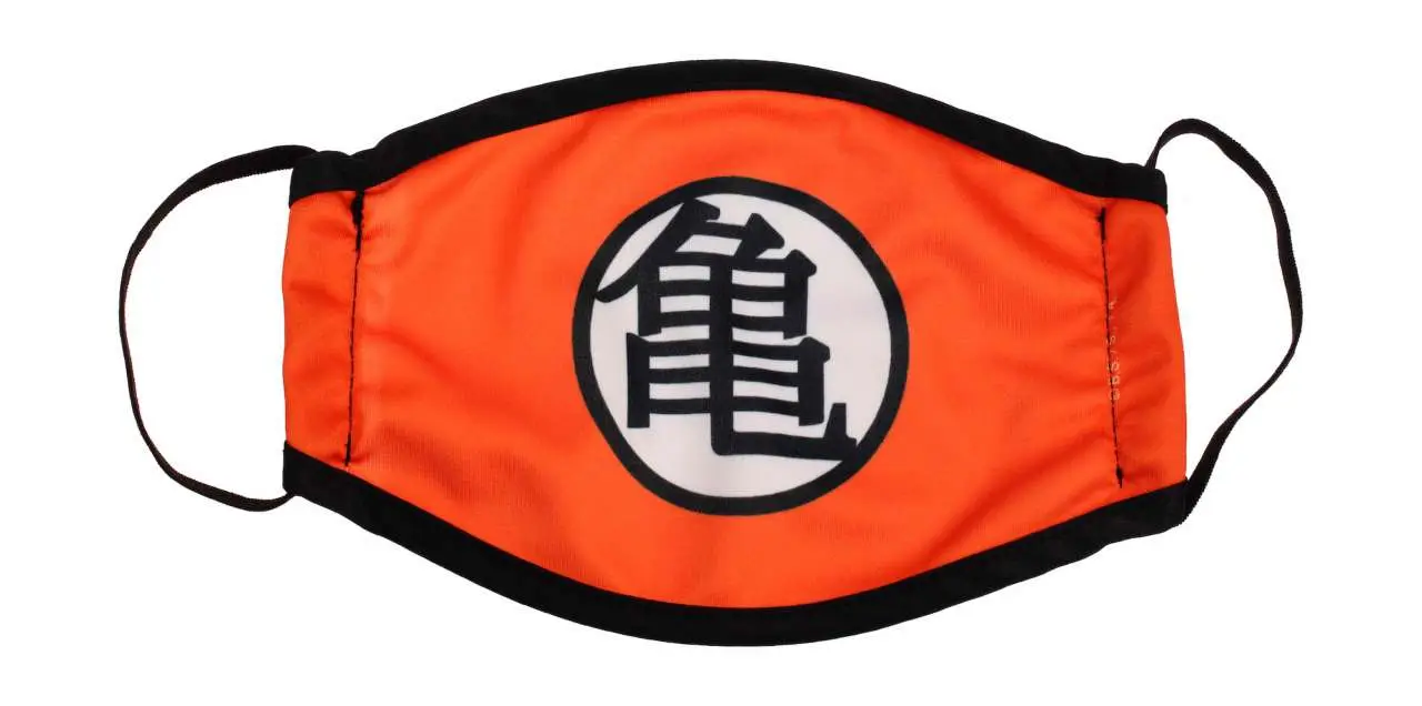 dragon ball kame symbol face mask