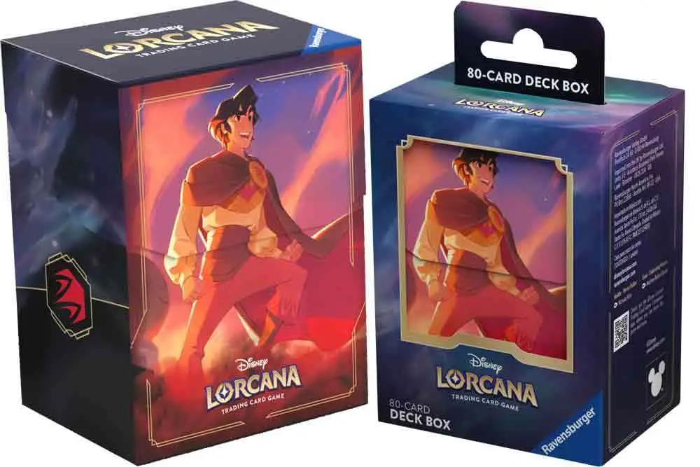 lorcana - deck box - aladdin - heroic outlaw