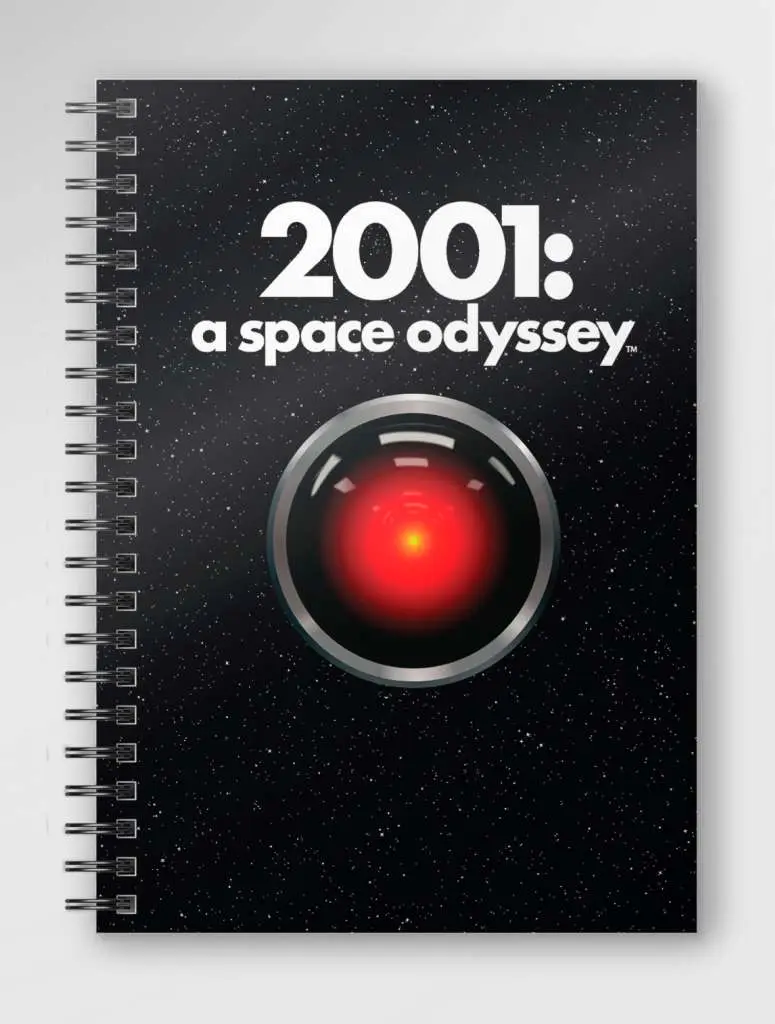 2001 a space odyssey poster notebook