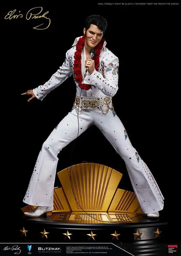 elvis presley 1/4 statue