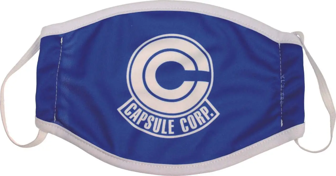 dragon ball capsule corp kids face mask