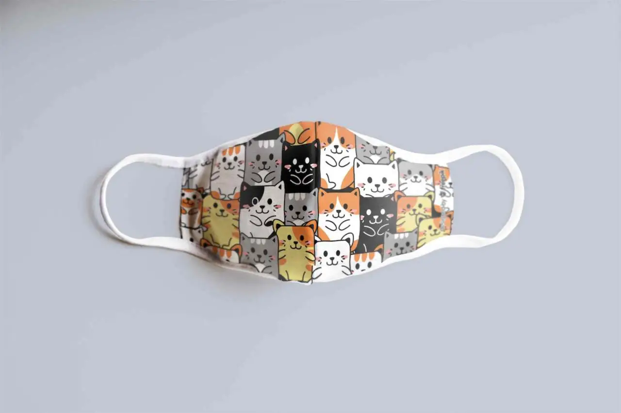 cats kids face mask
