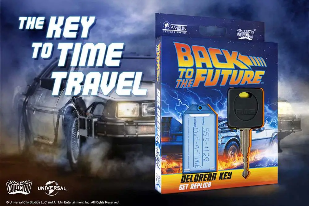 bttf delorean key set replica