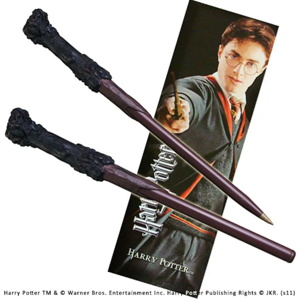 hp harry wand pen and bookmark