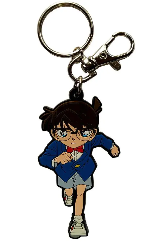detective conan pvc rubber kchain