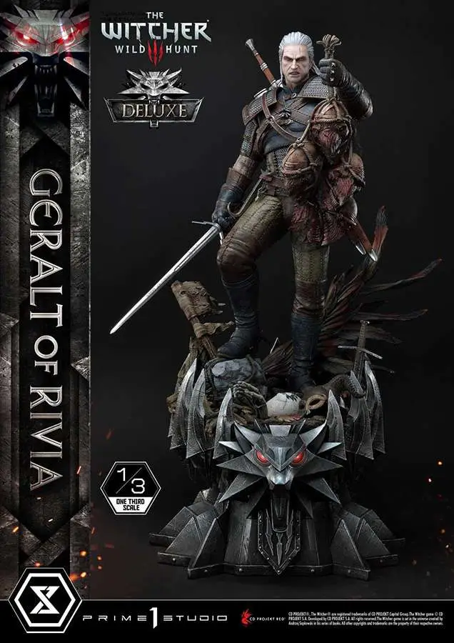 the witcher 3 geralt of rivia 1/3 dlx st