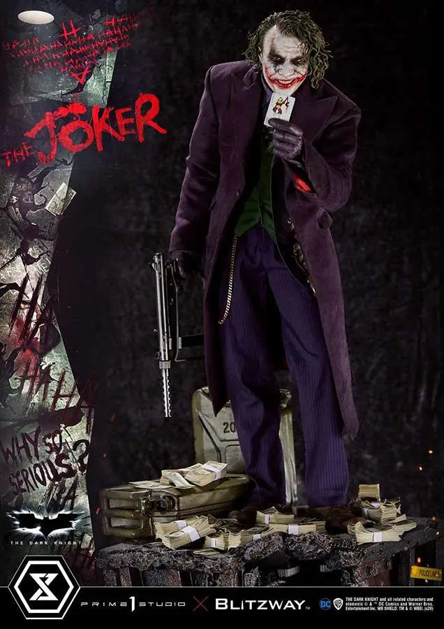 the dark knight movie joker bonus statue