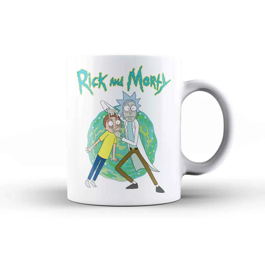 rick and morty open your eyes mug