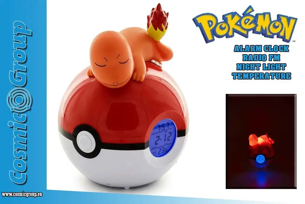 charmander light up fm alarm clock