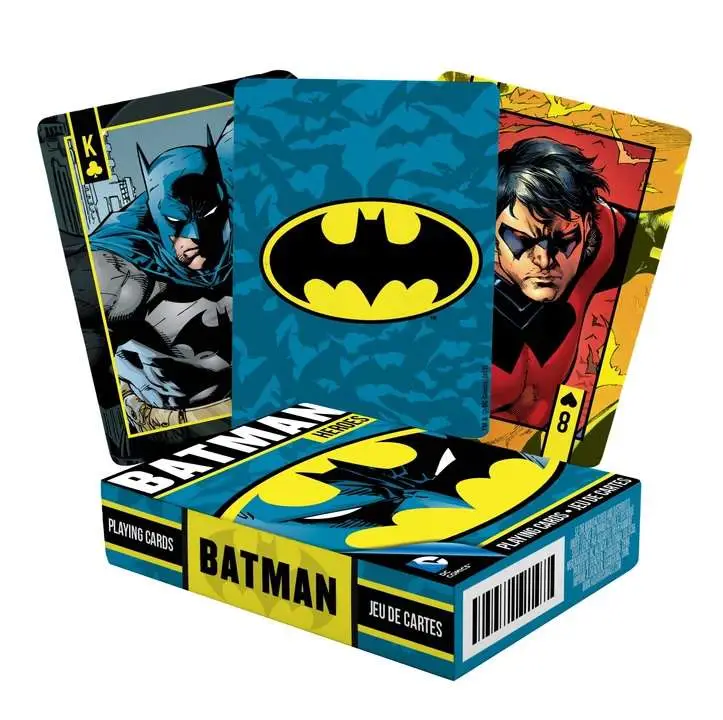 dc batman heroes playing cards