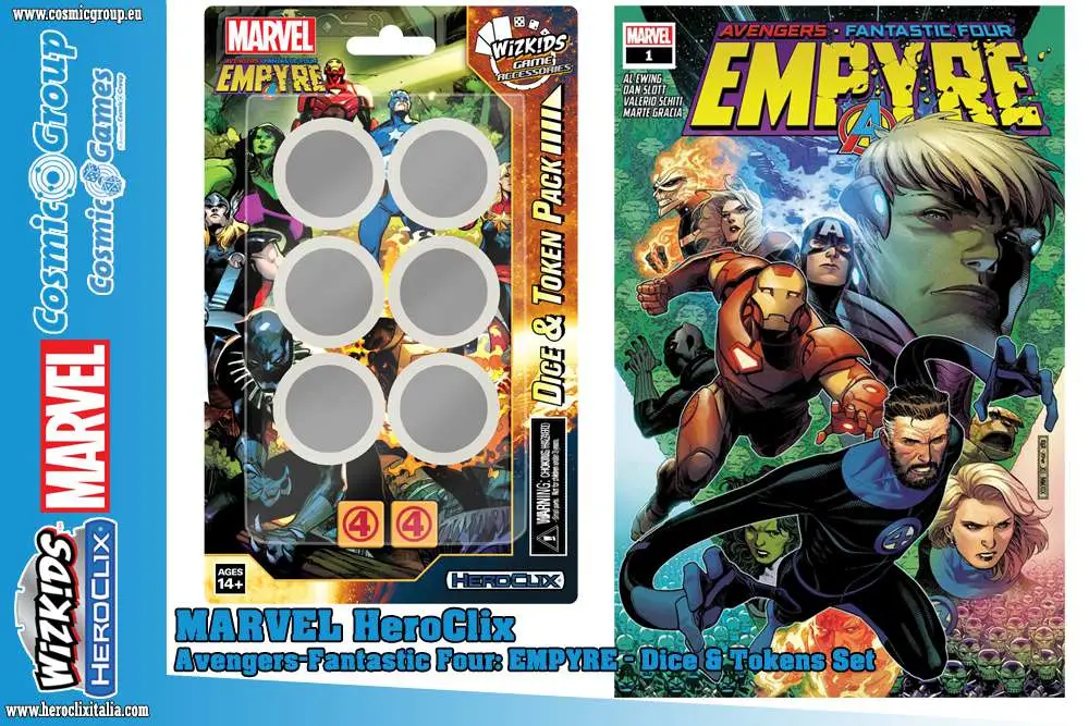 mhc avengers f4 empyre dice & token
