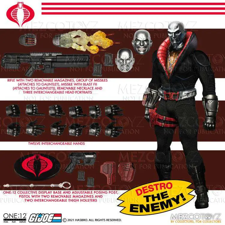 one 12 coll gi joe destro