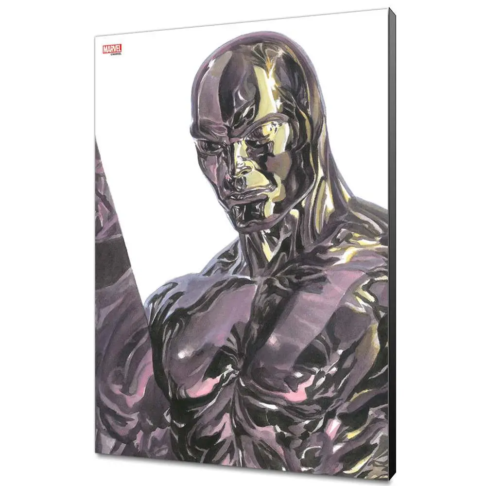 alex ross silver surfer wood panel
