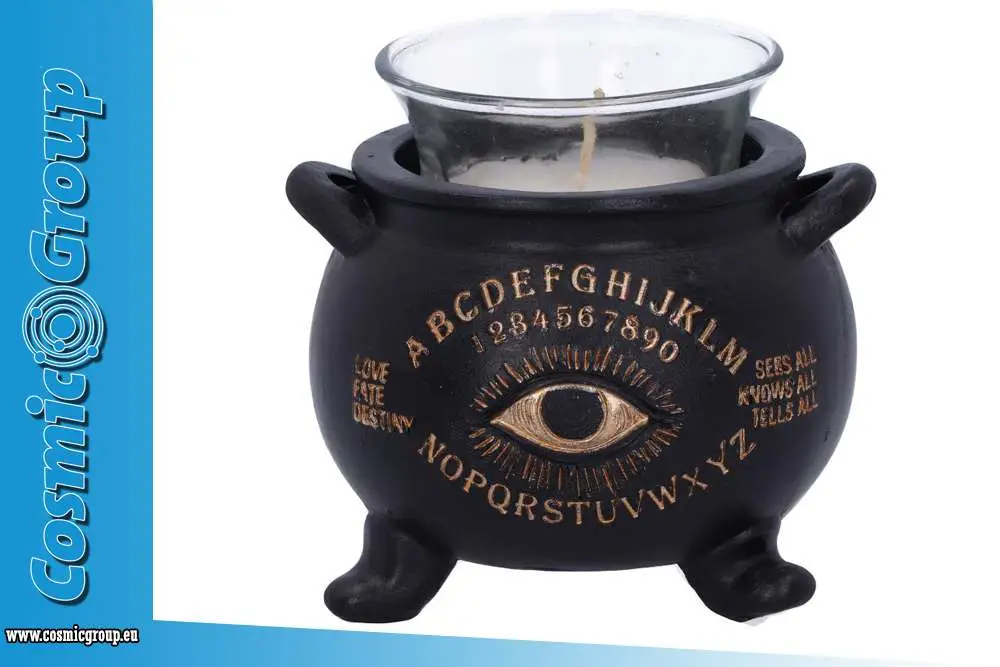 all seeing cauldron candle holder 9cm