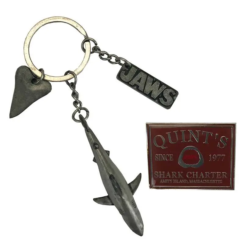 jaws chs keychain+pin set