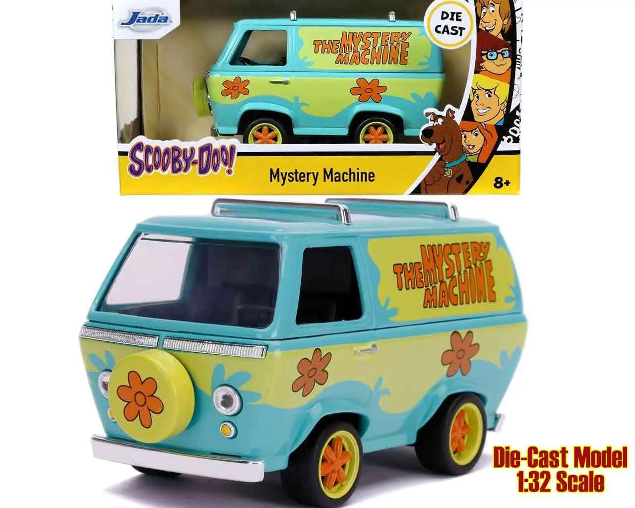scooby doo - mystery machine - 1:32 die-cast model