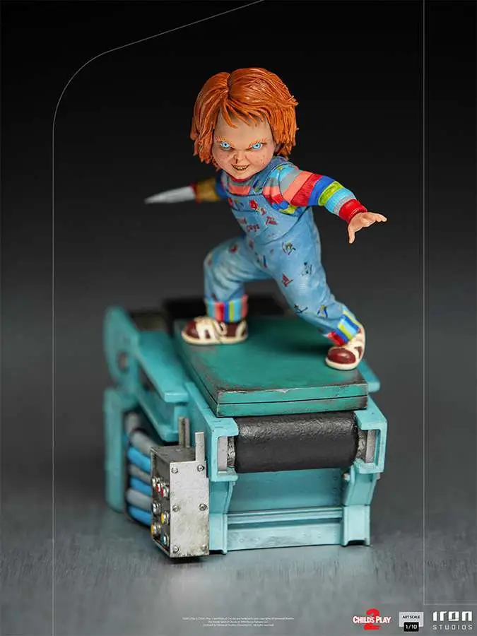child's play 2 chucky 1/10 art statue