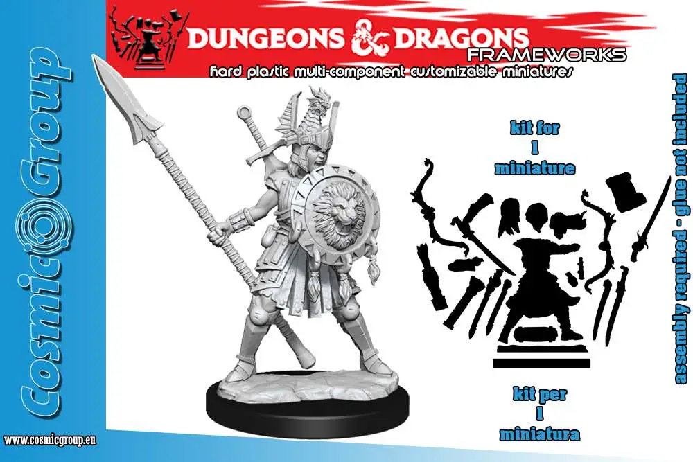 d&d frameworks-human fighter female