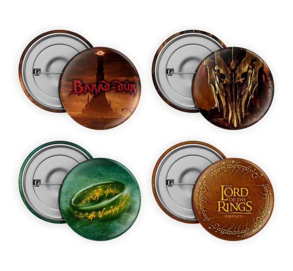 lord of the rings pins set (4)