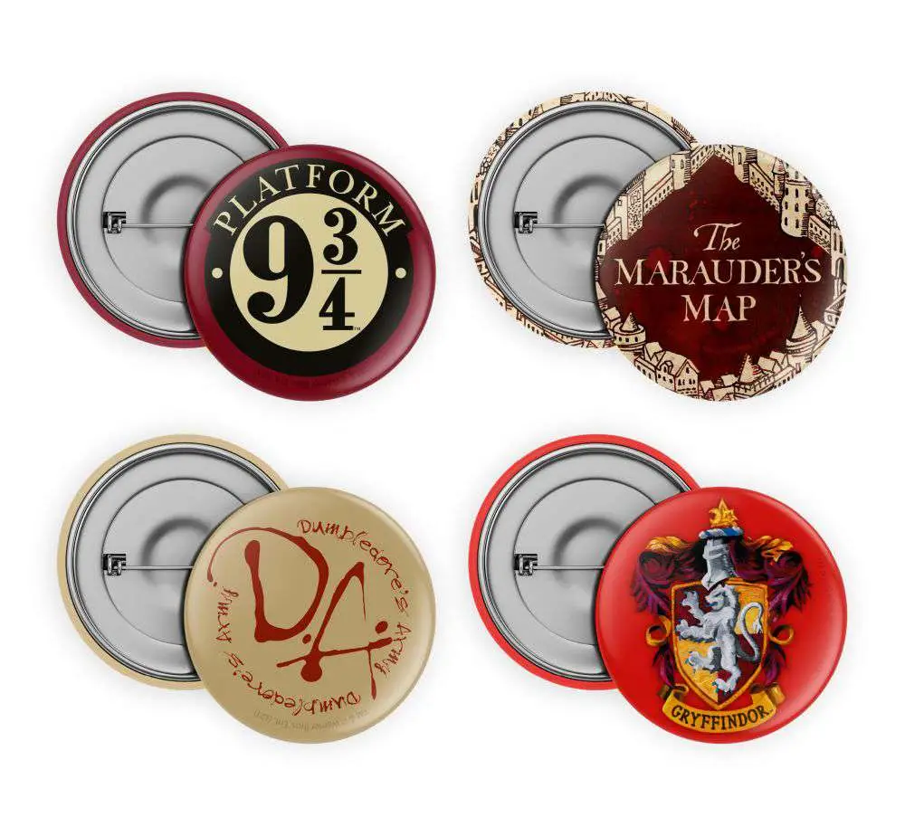 harry potter pins set (4)