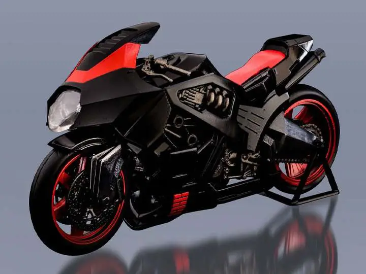 gi joe snake eye speed cycle model kit