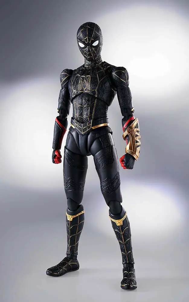spider-man no way home black/gold shf